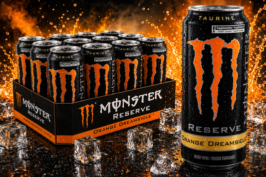 Monster Energy® Orange Dreamsicle Carbonated Energy Drink | Pack of 12 Cans (UK)