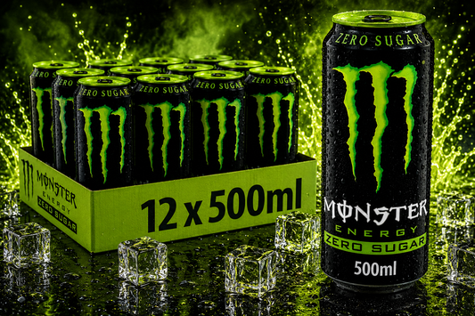 Monster Energy® Zero Sugar Carbonated Energy Drink | Pack of 12 Cans (UK)