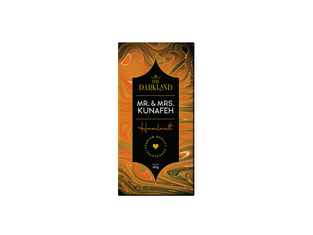 MR. & MRS. Kunafa | Hazelnut Flavour | Aphrodisiac Chocolate Bar