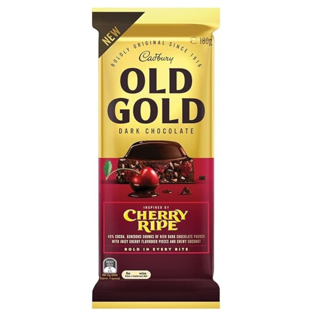 Cadbury Old Gold Cherry Ripe 180g