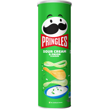 Pringles Sour Cream & Onion 158g (Pack of 02)