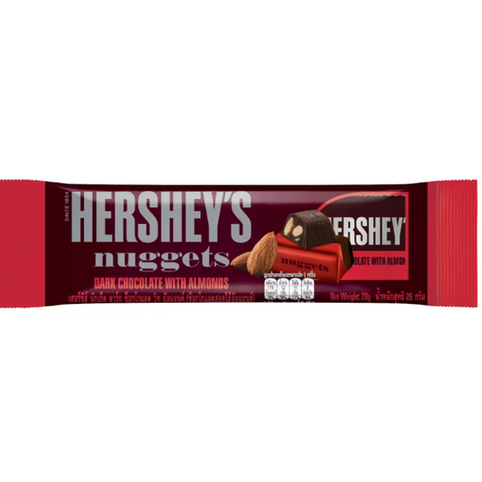 Hershey's Nuggets Dark Chocolate With Almonds 28g