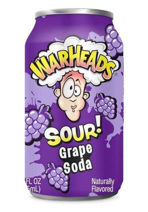 Warheads Grape Soda 330ml (USA) ( pack of 2 )