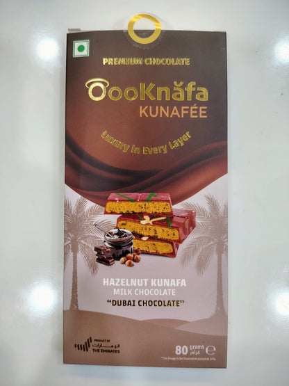 Hazelnut Kunafa Chocolate 80 gm (UAE)