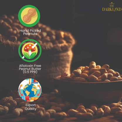 Natural Crunchy Peanut Butter |340 gm | NO ADDED SUGAR & SALT | 100% PEANUTS | UNSWEETNED CRUNCHY | 26 GM PROTEIN