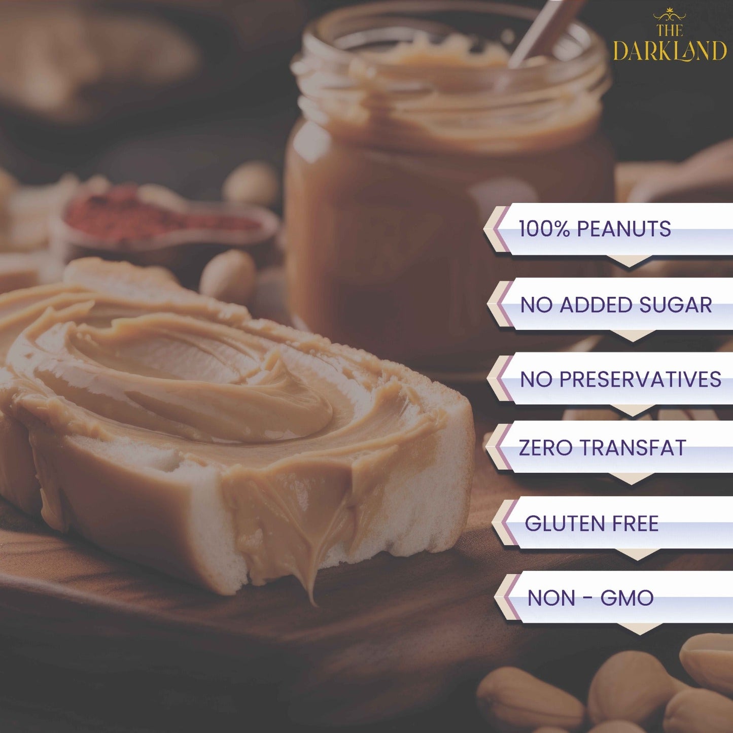 Natural Creamy Peanut Butter |340 gm| NO ADDED SUGAR & SALT | 100% PEANUTS | UNSWEETNED CRUNCHY | 26 GM PROTEIN