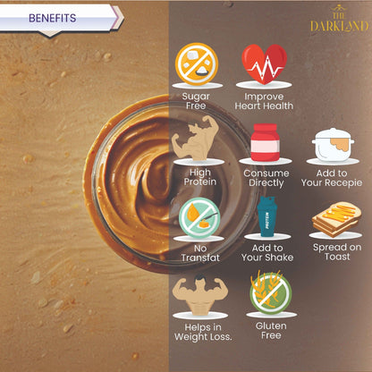 Natural Crunchy Peanut Butter |340 gm | NO ADDED SUGAR & SALT | 100% PEANUTS | UNSWEETNED CRUNCHY | 26 GM PROTEIN