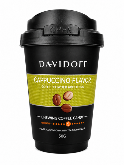 Davidoff Coffee Chewy Candy, Cappuccino Flavor, 50g (Pack f 02) (Germany)