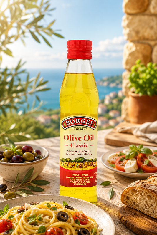 BORGES Classic Olive Oil Glass Bottle (250 ml) (Italy)