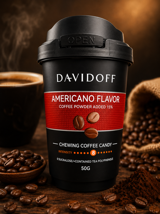 Davidoff Coffee Chewy Candy, Americano Flavor, 50g (Pack f 02) (Germany)