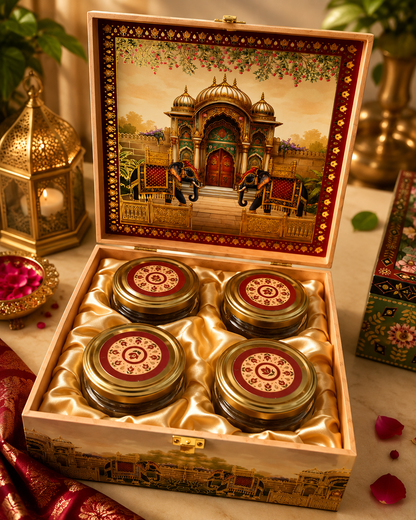 Royal Elephant Palace Gift Box – 4 Jars (250 g)