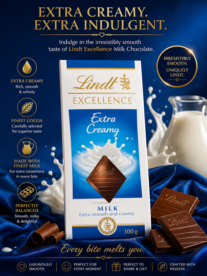 Lindt Lindor Milk Cornet Festive Sharing Pack, 100 Gram (Pack of 02)