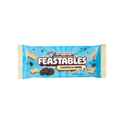 MrBeast's Feastables Cookies & Creme Chocolate Bar 60g (Pack of 02) (USA)