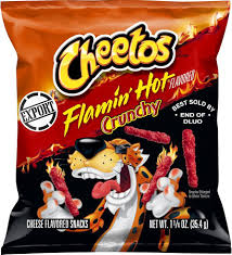 Frito Lay Cheetos Crunchy flamin hot Cheese Flavored Snack King Size, 1.25 oz ℮ 35.4 g