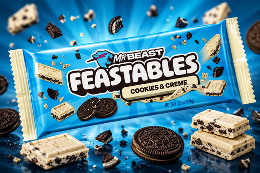 MrBeast's Feastables Cookies & Creme Chocolate Bar 60g (Pack of 02) (USA)