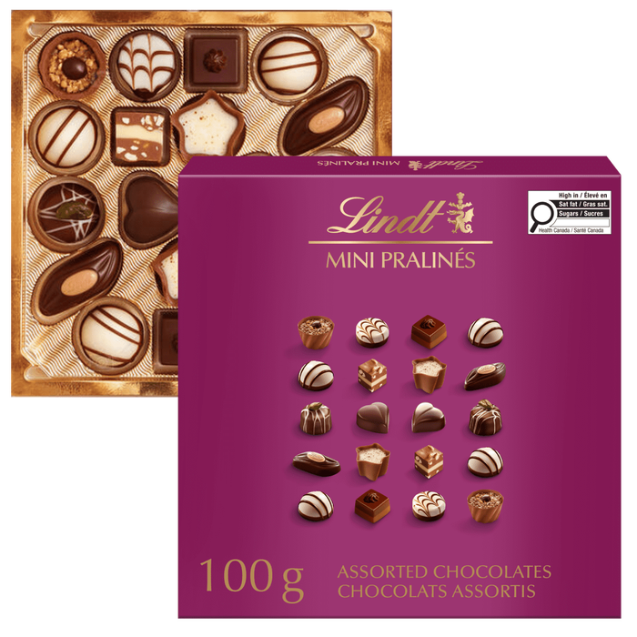 Lindt Mini Pralines Assorted Swiss Chocolates – 20 Pieces | (Switzerland)