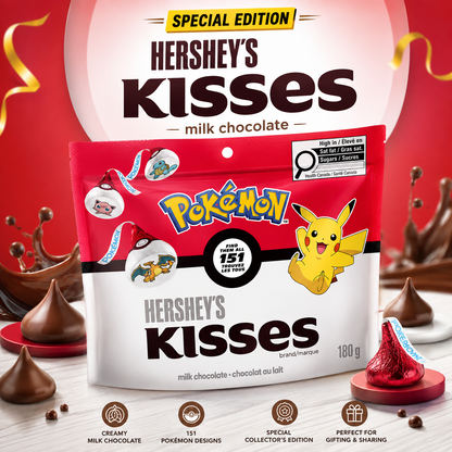 HERSHEY'S KISSES Pokémon Special Edition Milk Choclate 180 g