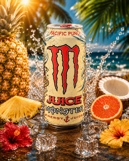 Monster Energy Drink Pacific Punch 500 ml (UK) ( pack of 2 )