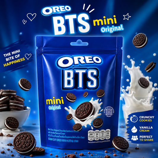 Oreo BTS Mini Original Chocolate Sandwich Cookies 58gram (Pack of 03) (Indonesia)