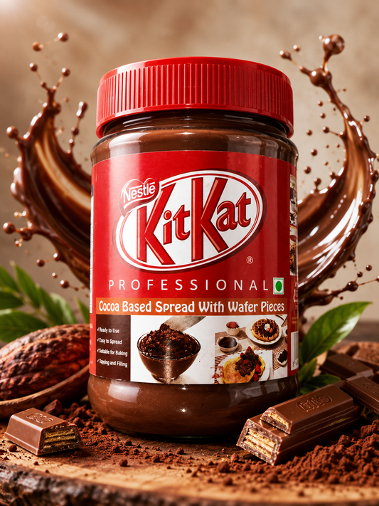 Nestlé KitKat Professional Cocoa Based Spread with Wafer Pieces | Premium Chocolate Spread for Baking, Desserts & Toppings