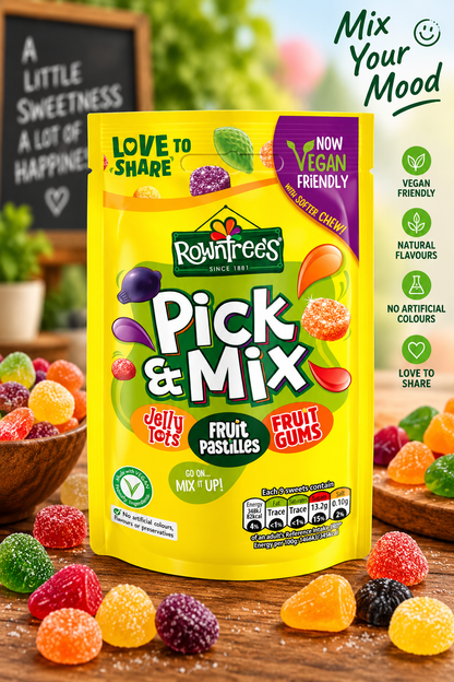 Rowntree’s Pick & Mix Jelly Sweets – Vegan Friendly – 120g | Pack of  02 | (UK)
