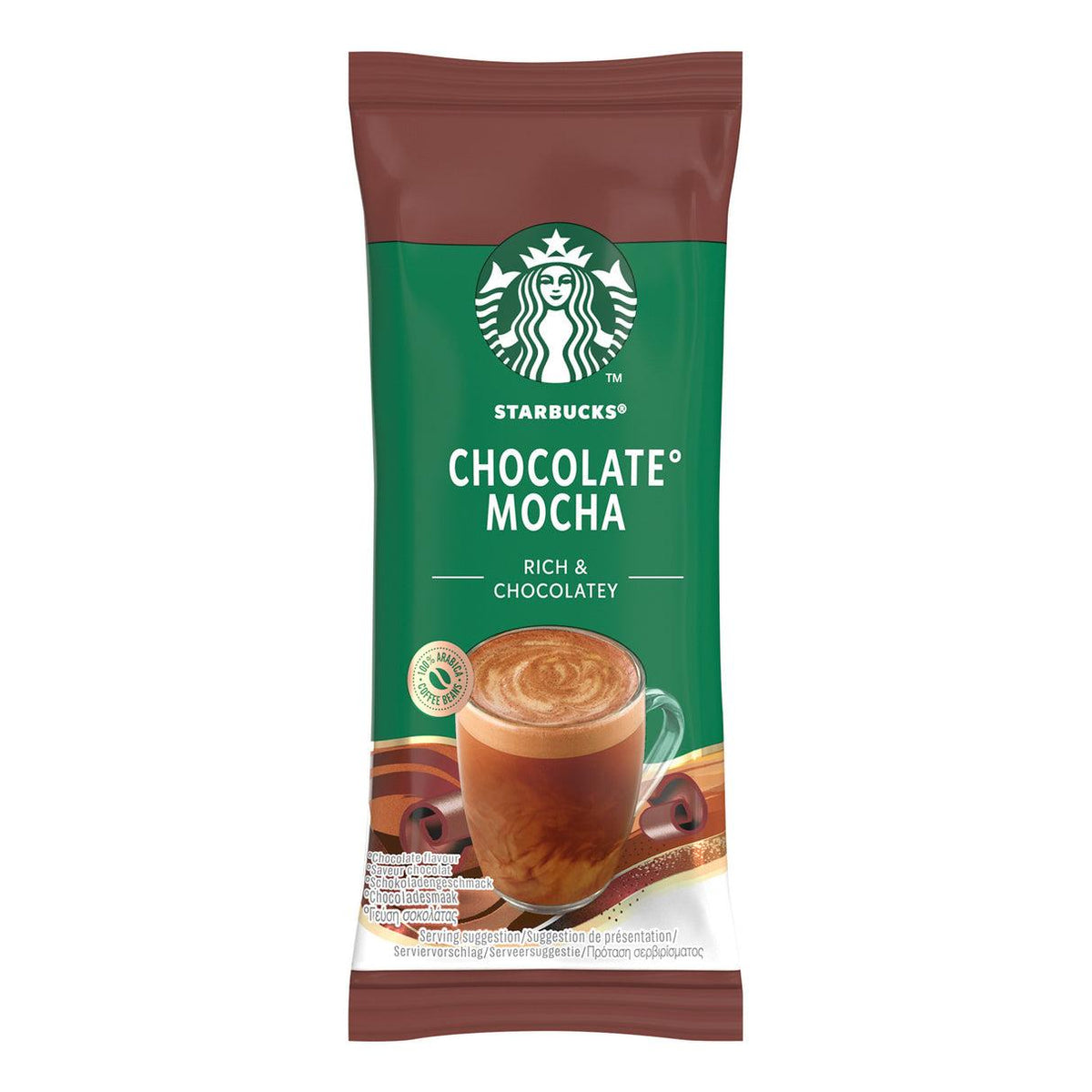 Starbucks Chocolate Mocha Premium Instant Coffee – Rich & Chocolatey – 5 × 22g (110g) (UK)