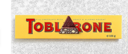 Toblerones Milk Chocolate with Honey & Almond Nougat, 20 x 100g, ( Pack Of 2 ) ( Switzerland )