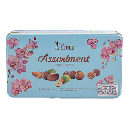 Alfredo Assortment Milk Chocolate with Nuts – 180g | (Malaysia)