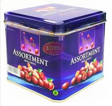 Alfredo Assortment Milk Chocolates Mix Nuts Nuttiess Gift Tin Box 105g (From Malaysia)