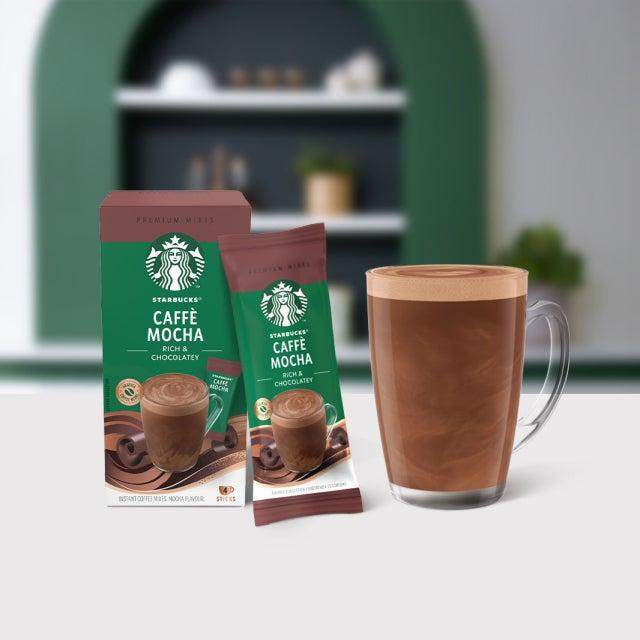 Starbucks Chocolate Mocha Premium Instant Coffee – Rich & Chocolatey – 5 × 22g (110g) (UK)