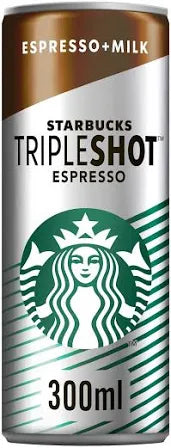 Starbucks Tripleshot Espresso Coffee Drink 300ml (Pack of 02)