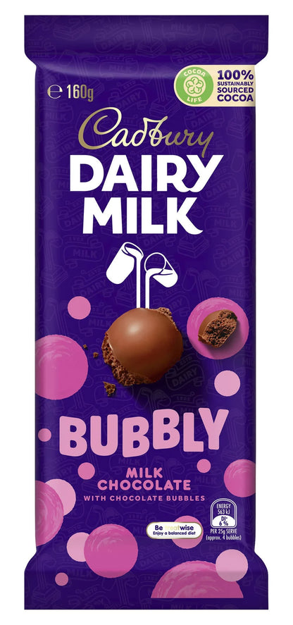 Cadbury Bubbly 87 gm (UK) (Pack of 02)