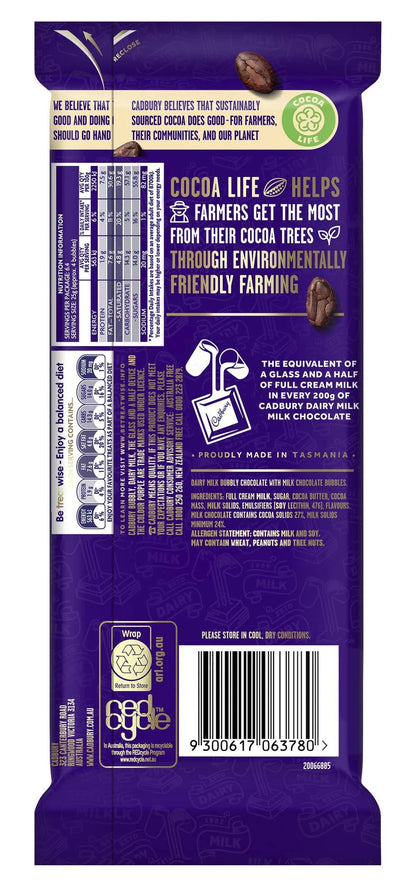 Cadbury Bubbly 87 gm (UK) (Pack of 02)